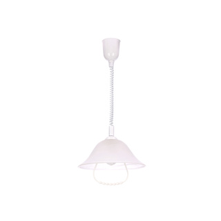 Lampa wisząca Alfa szklana pojedyncza nad stół do kuchni z regulacją wysokości