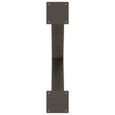 Nogi do stołu jadalnego w kształcie litery X 2 szt. Naturalna stal 80x(72-73) cm Stal