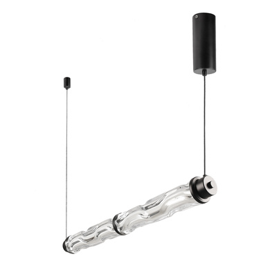 Lampa wisząca Corte szklana pozioma nad stół podwójna LED 18W 3000K