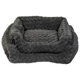 Jack and Vanilla Legowisko sofa Softy S, 60x52x18 cm, szare rozety