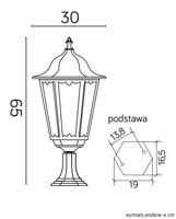 Lampa ogrodowa stojąca K 4011/1/BD