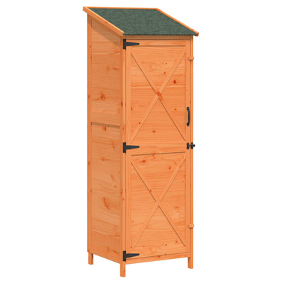 Shed ogrodowy brązowy 59,5 x 56 x 176,5 cm Drewno Świerkowe