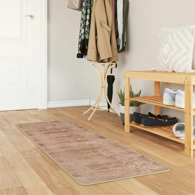 Chodnik dywanowy MARSA Biały 50 x 200 cm Poliester i PVC