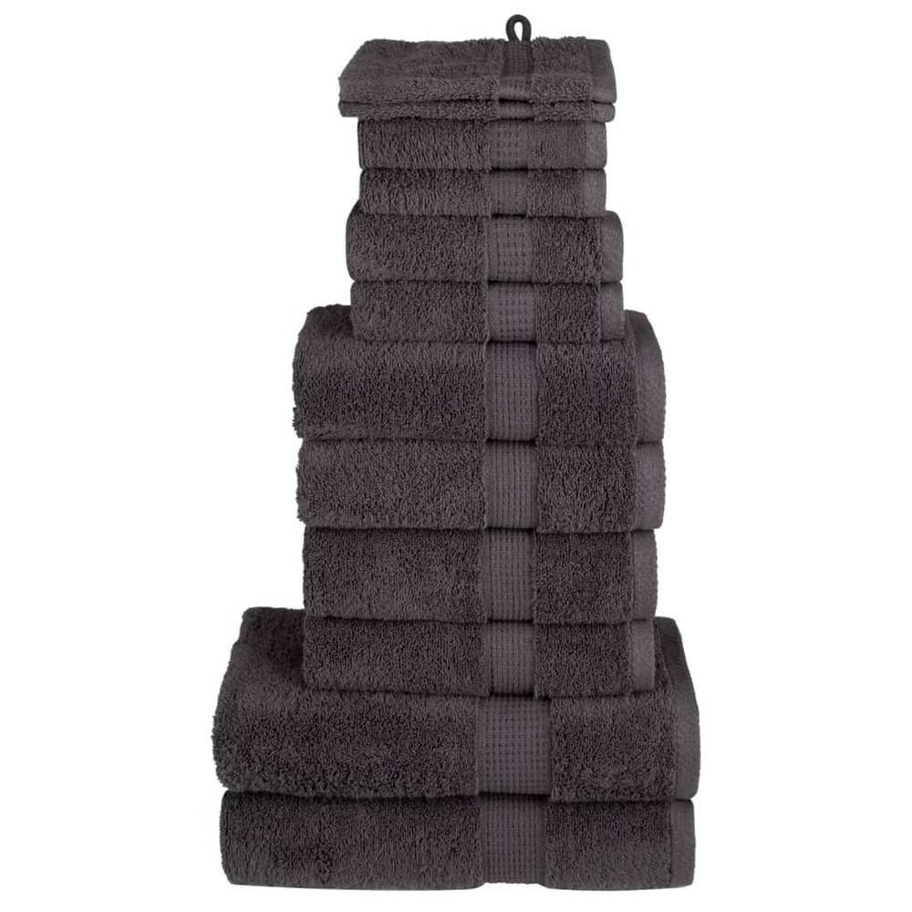 12-cz. zestaw ręczników premium SOLUND, antracytowy, 600 g/cm?