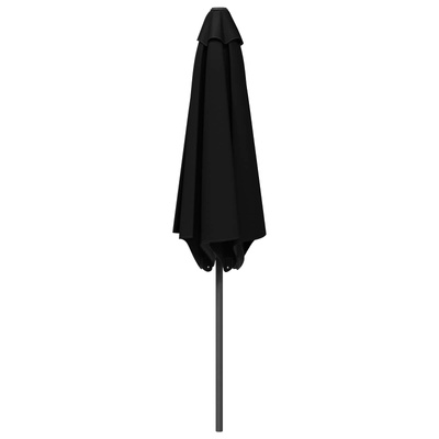 Parasolka ogrodowa 230 x 230 cm Poliester Prostokątny Czarny