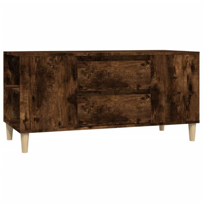 vidaXL Szafka pod TV, przydymiony dąb, 102x44,5x50 cm