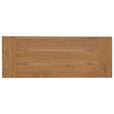 Ławka, 80 cm, lite drewno tekowe