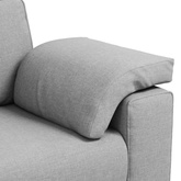 Sofa 3-osobowa Szary chmur 220 cm tkanina