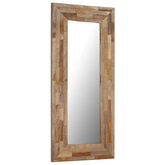 vidaXL Lustro z ramą z drewna tekowego z odzysku, 50 x 110 cm