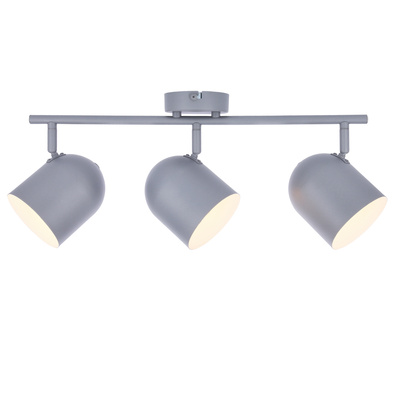 Lampa ścienna candellux azuro 93-63229 listwa e27 szary mat