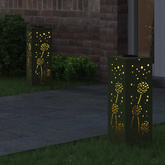 Słoneczna LED lampa na ścieżkę 2 pcs Zielony oliwkowy