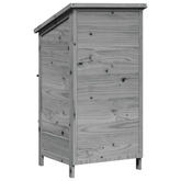 Shed ogrodowy Szary 59,5 x 56 x 113,5 cm Drewno Świerkowe