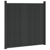 Panel ogrodzeniowy 7 szt. 1230 x 186,5 cm WPC i aluminium