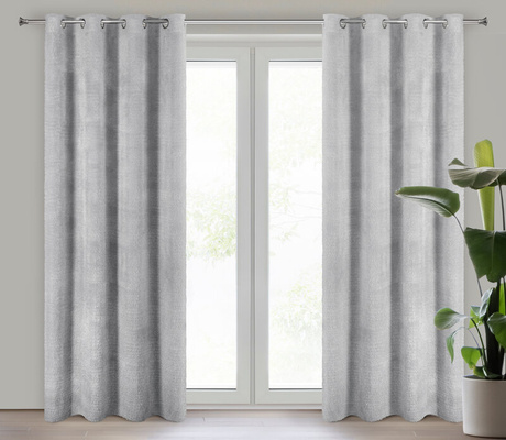 Zasłona Agis srebrna 140x250