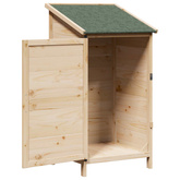 Shed ogrodowy naturalny 59 x 56 x 113,5 cm Drewno Świerkowe