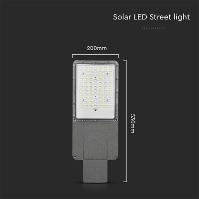 20W Lampa Uliczna LED Solarna /  Bateria: 40AH LiFePO4 / Barwa: 6500K