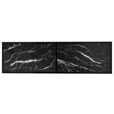 vidaXL Szafka pod TV, czarny marmur, 140x40x40,5 cm, szkło hartowane