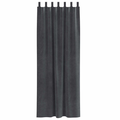 Zasłony zaciemniające 2 pcs Jasnoszary 140 x 245 cm Aksamit