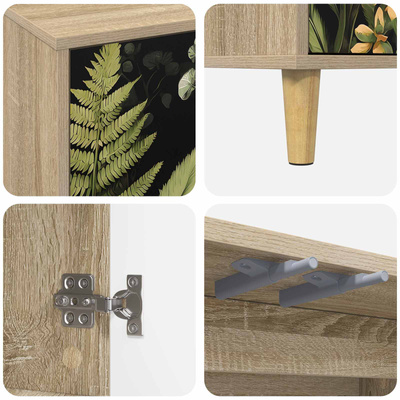 Szafka pod telewizor RHENEN 102 x 33 x 50 cm Sonoma