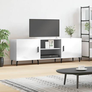 vidaXL Szafka pod TV, wysoki połysk, biała, 150x30x50 cm model standard
