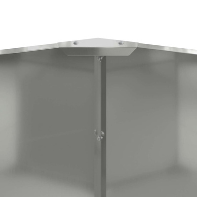 Donica Srebrny 120 x 120 x 50 cm Stal Galwanizowana