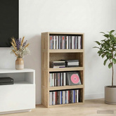 Stojak na płyty CD 4 szt. dąb Sonoma 40 x 17 x 17 cm