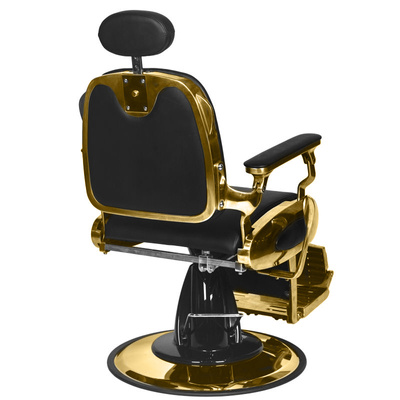 Gabbiano fotel barberski Francesco Gold czarny 133777