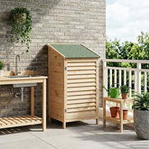 Shed ogrodowy naturalny 59 x 56 x 113,5 cm Drewno Świerkowe