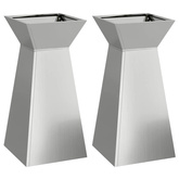 Donica słupowa 2 pcs Srebrny 35 x 35 x 73 cm
