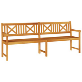 Ławka ogrodowa naturalny 220 x 56 x 90 cm Lite Drewno Akacji