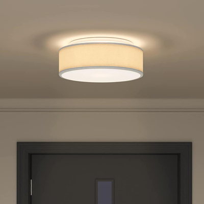 Lampa Sufitowa Z reflektorami Szary 38 x 38 x 13,5 cm tkanina