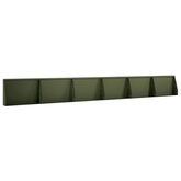 Mur oporowy 6 szt. 60 x 12 x 40 cm Stal Oliwkowy zielony