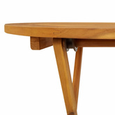 Składany stół ogrodowy, 70 cm, lite drewno akacjowe