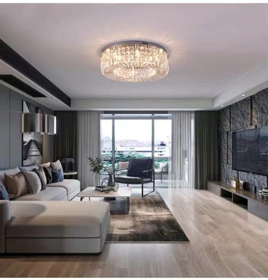 Plafon kryształowy glamour, nowoczesny 80cm złoty STELLA GOLD ADANI AD111