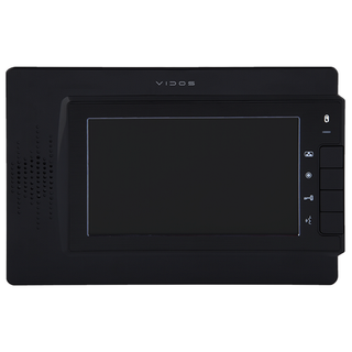 Monitor głośnomówiący czarny 7cali stacja + kamera