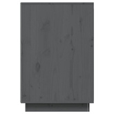 vidaXL Biurko, szare, 140x50x75 cm, lite drewno sosnowe