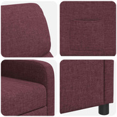 Fotel recliner Fioletowy Poliester