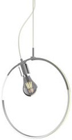 Lampa wisząca SKIROS srebrny ring – minimalistyczne oświetlenie LED 4000K z E27