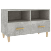 vidaXL Szafka pod TV, szarość betonu, 80x36x50 cm