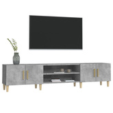 vidaXL Szafka pod TV, szarość betonu, 180x31,5x40 cm