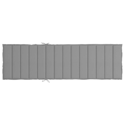 vidaXL Poduszka na leżak, szara, 200x60x3 cm, tkanina Oxford