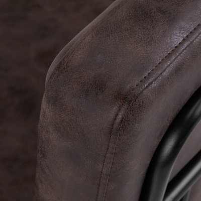 Gabbiano fotel fryzjerski Katania Loft Old Leather ciemny brąz 147875