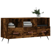 vidaXL Szafka pod TV, przydymiony dąb, 102x36x50 cm