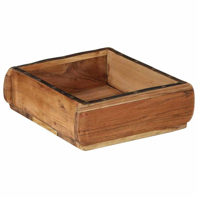 Taca 2 pcs Brązowy 29 x 31 x 10 cm Lite Drewno Recyklingowe