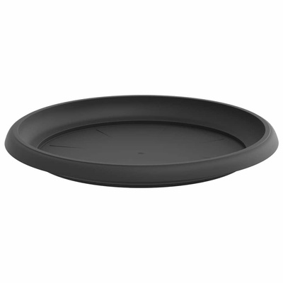 Okrągły Talerzyk Kwiatowy 6 pcs Czarny ? 14 x 2 cm