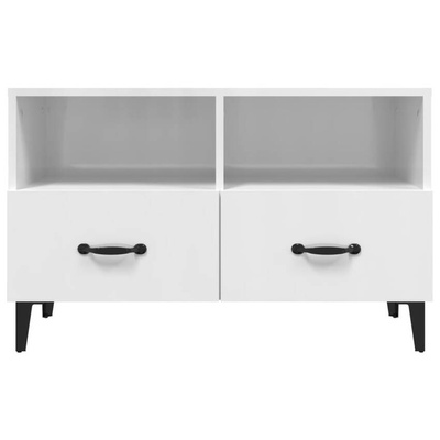 vidaXL Szafka pod TV, biała, wysoki połysk, 80x36x50 cm wariant 6