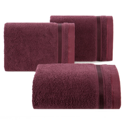 Ręcznik Abbie bordowy 100x150