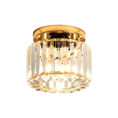 Lampa sufitowa Abigali Cristal E27 złoty