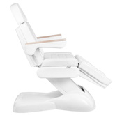 Fotel kosmetyczny elektryczny SILLON Lux 273b + taboret 304 biały 125907