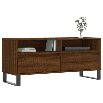 vidaXL Szafka pod TV, brązowy dąb, 100x34,5x44,5 cm